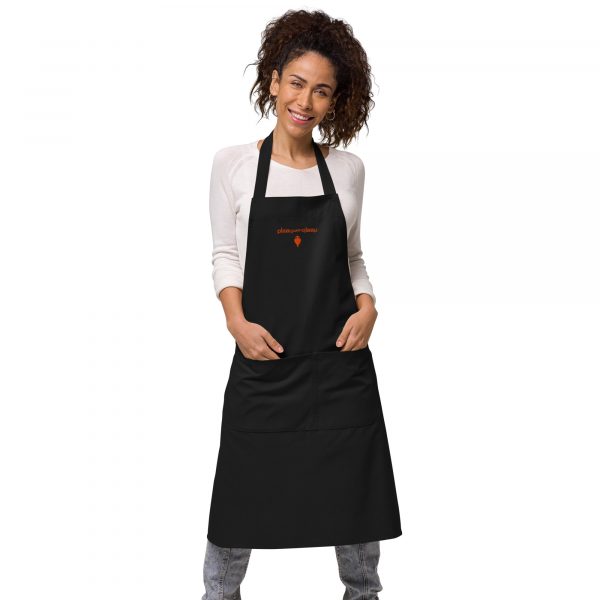 Organic Cotton Apron Hot Orange